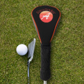 Stijlvolle minimalistische monogram gekleurde lett golfheadcover