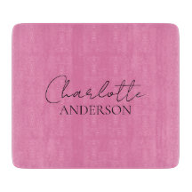 Stijlvolle minimalistische monogram naam roze