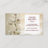 Stijlvolle minimalistische orchidee-Florist Visitekaartje (Voorkant)