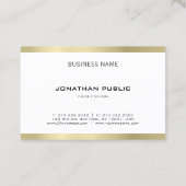 Stijlvolle minimalistische Professional Trendy Gol Visitekaartje (Achterkant)