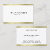 Stijlvolle minimalistische Professional Trendy Gol Visitekaartje (Voorkant / Achterkant)