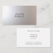 Stijlvolle minimalistische professionele moderne f visitekaartje (Voorkant / Achterkant)