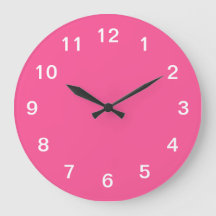 Stijlvolle Minimalistische Roze Wandklok