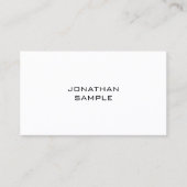Stijlvolle minimalistische Sjabloon Promotional Visitekaartje (Voorkant)