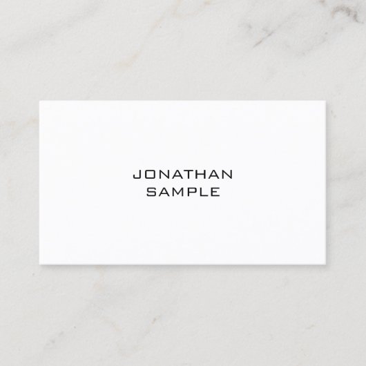 Stijlvolle minimalistische Sjabloon Promotional Visitekaartje (Voorkant)