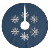 Stijlvolle minimalistische sneeuwvlok kerstboom ro kerstboom rok (Voorkant)