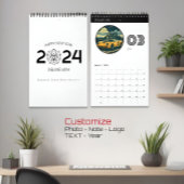 Stijlvolle minimalistische wandkalender voor het b kalender