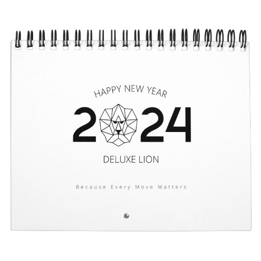 Stijlvolle minimalistische wandkalender voor het b kalender (Hoes)