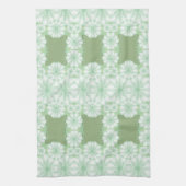 Stijlvolle  Mint Green Floral Cup handdoek (Verticaal)