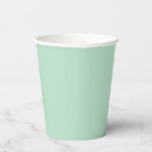 Stijlvolle Mint Green Paper Cups – 8 oz Papieren Bekers (Rechts)