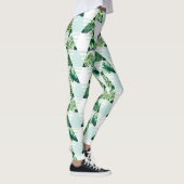 Stijlvolle Mint Green Tropical Triangles Geometric Leggings (Rechts)