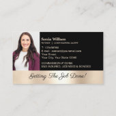 Stijlvolle mobiele notaris en lening ondertekening visitekaartje (Achterkant)