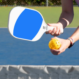 Stijlvolle Mod Heldere Levendige Blauwe Curven Op  Pickleball Paddle