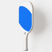 Stijlvolle Mod Heldere Levendige Blauwe Curven Op  Pickleball Paddle (Links)