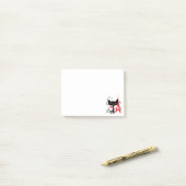 Stijlvolle mode Cat silhouette in Frankrijk Post-it® Notes (Op bureau)