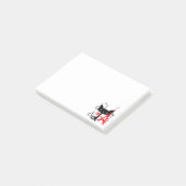 Stijlvolle mode Cat silhouette in Frankrijk Post-it® Notes (Schuin)