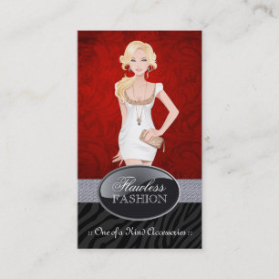 Stijlvolle Mode Designer Visitekaartjes