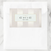 Stijlvolle Mode en schoonheid Modern Striped Rechthoekige Sticker (Tas)