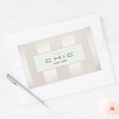 Stijlvolle Mode en schoonheid Modern Striped Rechthoekige Sticker (Envelop)