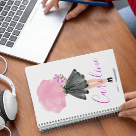 Stijlvolle Mode Little Black Dress Woman Journal Notitieboek