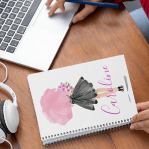 Stijlvolle Mode Little Black Dress Woman Journal Notitieboek