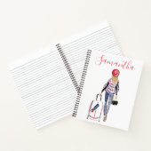 Stijlvolle Mode Londen Koffer Custom Journal Notitieboek (Binnen)