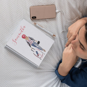 Stijlvolle Mode Londen Koffer Custom Journal Notitieboek