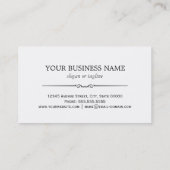 Stijlvolle mode - Moderne zwarte strepen Visitekaartje (Achterkant)