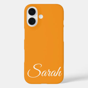 Stijlvolle Modern Classic Aangepaste Naam Sinaasap iPhone 16 Hoesje