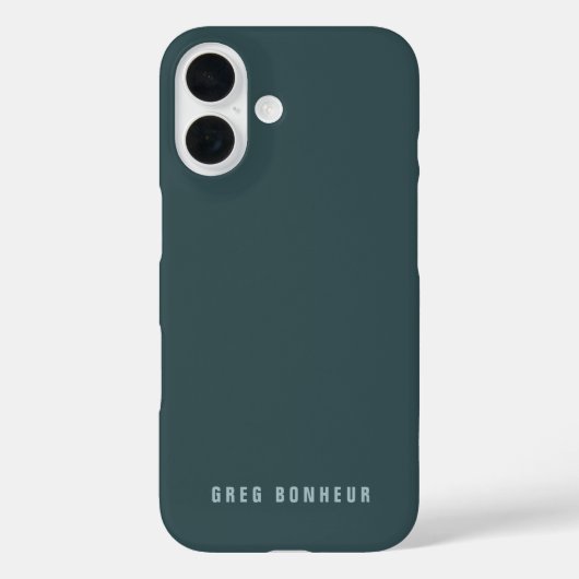 Stijlvolle modern ogende naam | Blauwgrijs Case-Mate iPhone Case (Achterkant)