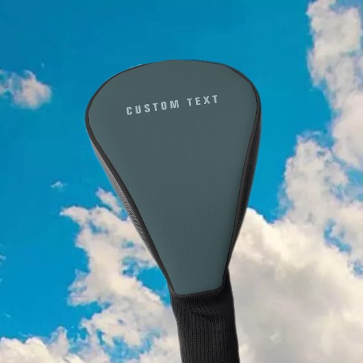 Stijlvolle modern ogende naam | Blauwgrijs Golfheadcover