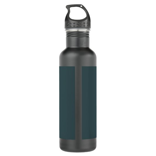 Stijlvolle modern ogende naam | Blauwgrijs Waterfles (Achterkant)