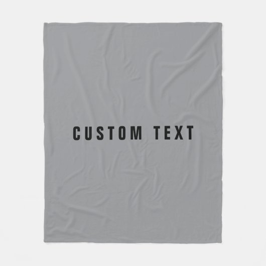 Stijlvolle modern ogende naam | Grijs en zwart Fleece Deken (Voorkant)
