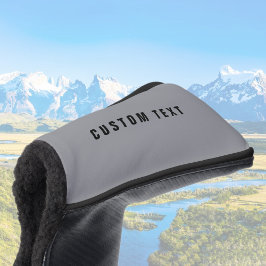 Stijlvolle modern ogende naam | Grijs en zwart Golfheadcover