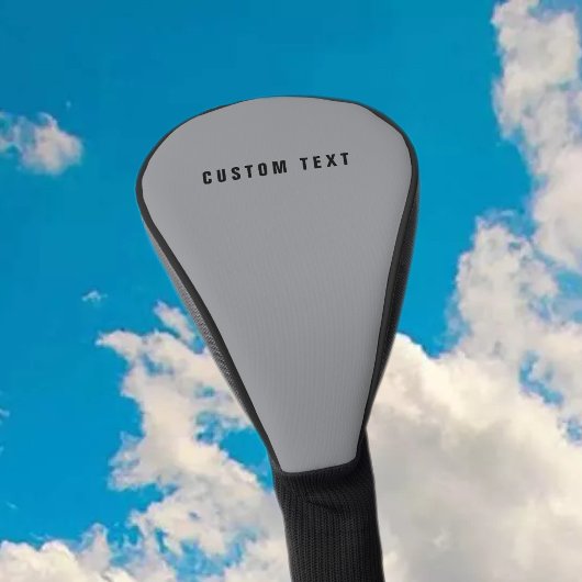Stijlvolle modern ogende naam | Grijs en zwart Golfheadcover