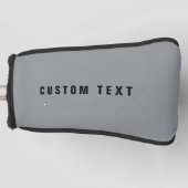 Stijlvolle modern ogende naam | Grijs en zwart Golfheadcover (Voorkant)