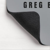 Stijlvolle modern ogende naam | Grijs en zwart Muismat (Hoek)