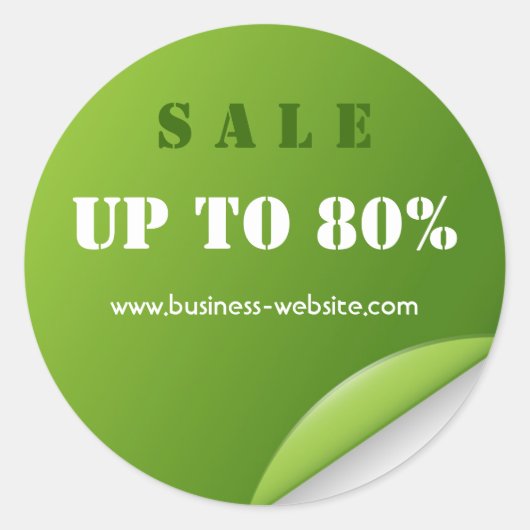 Stijlvolle Modern Sale Business Sticker (Voorkant)