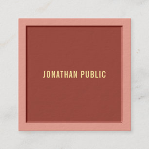 Stijlvolle Modern Sjabloon Professional Luxury Eli Vierkante Visitekaartje