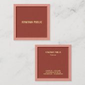 Stijlvolle Modern Sjabloon Professional Luxury Eli Vierkante Visitekaartje (Voorkant / Achterkant)