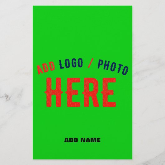 STIJLVOLLE MODERNE AANGEPASTE KALK GROEN GEVERIFIE FLYER (Voorkant)