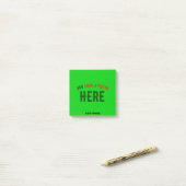 STIJLVOLLE MODERNE AANGEPASTE KALK GROEN GEVERIFIE POST-IT® NOTES (Op bureau)
