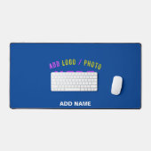 STIJLVOLLE MODERNE AANGEPASTE KOBALT BLAUW GEVERIF BUREAUMAT (Keyboard & Muis)