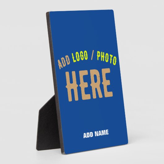 STIJLVOLLE MODERNE AANGEPASTE KOBALT BLAUW GEVERIF FOTOPLAAT (Zijkant)