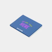 STIJLVOLLE MODERNE AANGEPASTE KOBALT BLAUW GEVERIF POST-IT® NOTES (Schuin)
