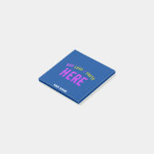 STIJLVOLLE MODERNE AANGEPASTE KOBALT BLAUW GEVERIF POST-IT® NOTES (Schuin)