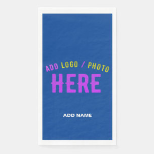 STIJLVOLLE MODERNE AANGEPASTE KOBALT BLAUW GEVERIF SERVET