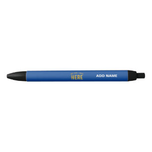 STIJLVOLLE MODERNE AANGEPASTE KOBALT BLAUW GEVERIF ZWARTE INKT PEN