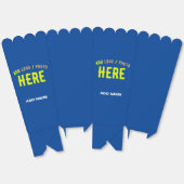 STIJLVOLLE MODERNE AANGEPASTE KOBALT BLAUWE MERKPO BEDANKDOOSJES (Ongevouwen)