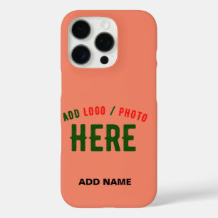 STIJLVOLLE MODERNE AANGEPASTE KORAAL SINAASAPPEL G iPhone 16 PRO HOESJE